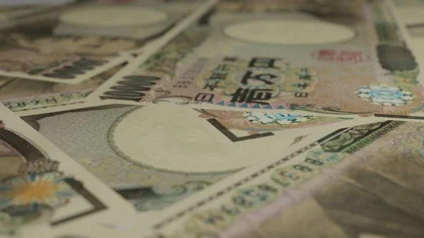 10000 Japanese Yen Money Composition Financial Background Many Banknotes Wads — ストック写真