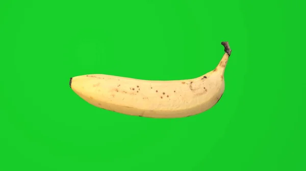 Реалистичный Банан Фоне Хромаки Фрукт Chromakey — стоковое фото