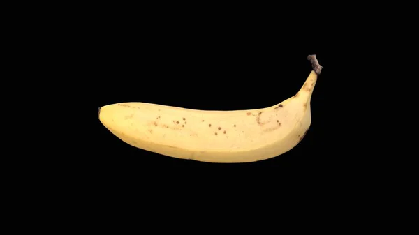 Realistic Banana Balck Background Fruit Banana —  Fotos de Stock