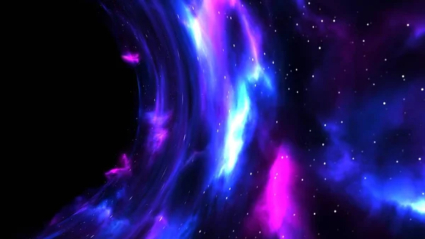 Beautiful Black Hole Illustration Collapsar Massive Black Hole Space — Photo