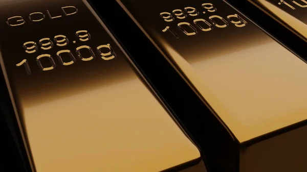 Gold Bars Background Pure Gold Many Gold Bars — 图库照片