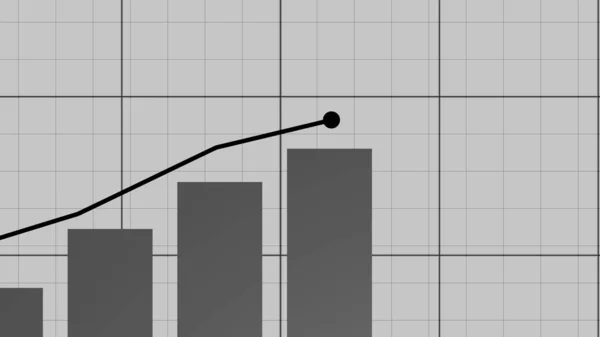 Stock Price Chart Notebook Page Growth Decline Dynamics Creative Financial — Photo