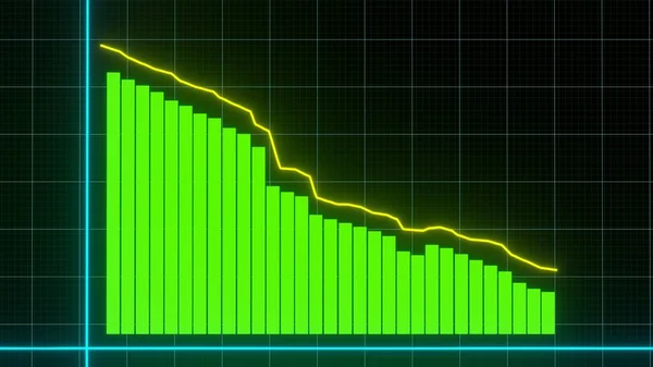 Stock Market Graphic Stock Price Chart Financial Business Concept — Stok fotoğraf