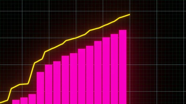 Stock Market Graphic Stock Price Chart Financial Business Concept — 图库照片