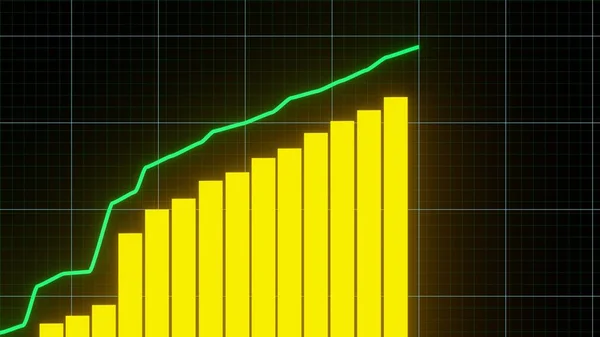 Stock Market Graphic Stock Price Chart Financial Business Concept — Stock fotografie