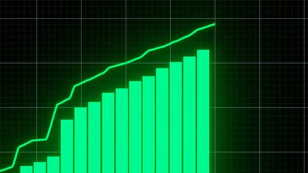 Stock Market Graphic Stock Price Chart Financial Business Concept — Stockfoto