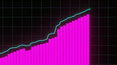 Stock market graphic. Stock price chart. Financial and business concept.