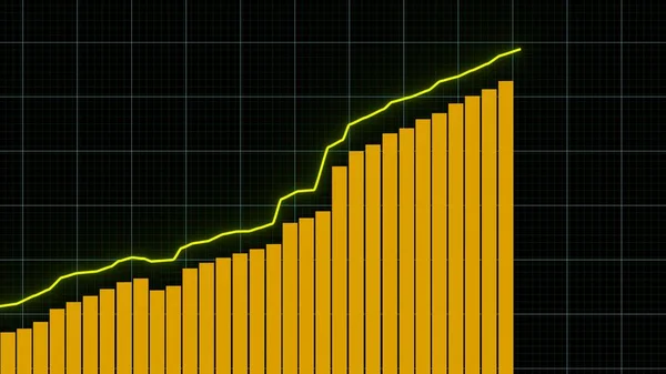 Stock Market Graphic Stock Price Chart Financial Business Concept — 스톡 사진