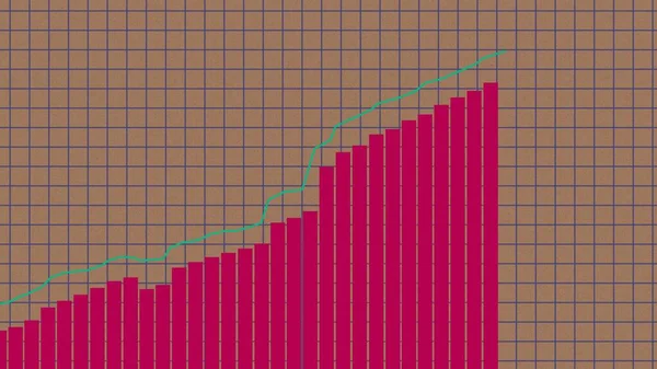 Діаграма Цін Акції Сторінці Ноутбука Зростання Зниження Динаміки Творча Фінансова — стокове фото