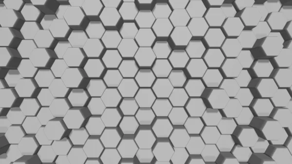 Dynamic Hexagons. Abstract 3d background. Hexagon background.