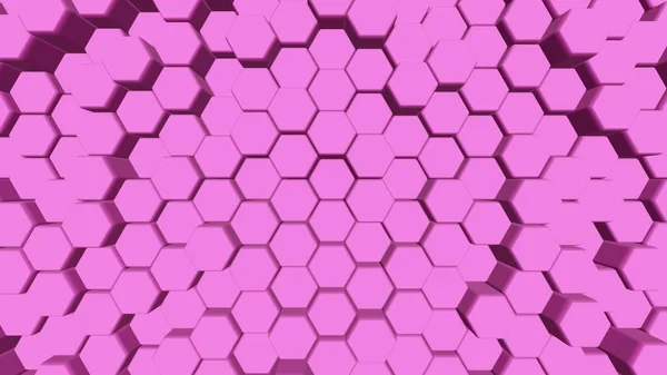 Dynamic Hexagons. Abstract 3d background. Hexagon background.
