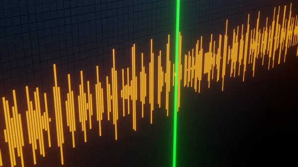 Хронологія Звукова Хвиля Запуск Звукової Доріжки Музика — стокове фото