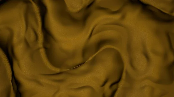 Yellow Silk Fabric Illustration Beautiful Textile Neutral Background Silk — Foto Stock