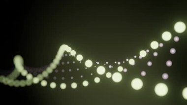 DNA chain video footage. Genetics. Medical and technology concept. Chain.