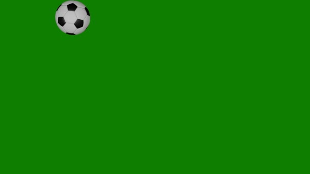 Bet Design Concept Soccer Ball Smartphone Green Screen Copy Space — ストック動画