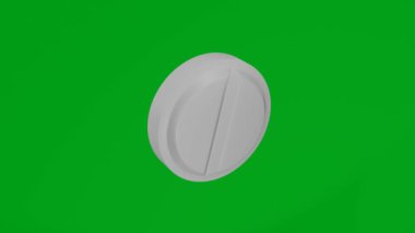 Kromakey arka planında hap rotasyonu. İlaç..