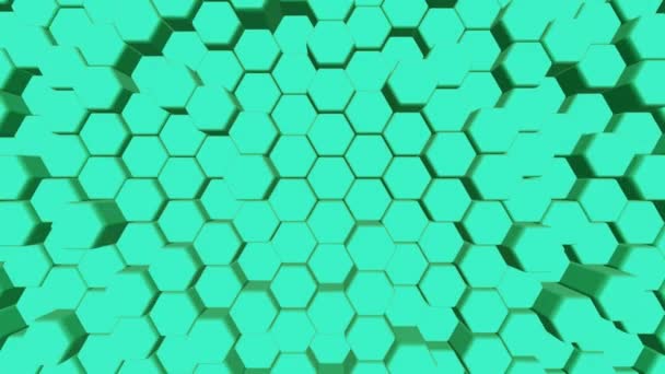 Dynamic Hexagons Abstract Background Hexagon Background — Stock video