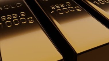 Gold bars background. Pure gold.