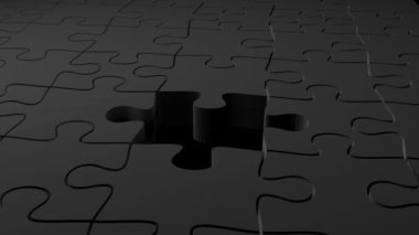 Connection concept. Puzzles Match Golden puzzle