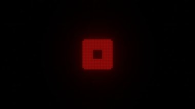 CPU. Modern processor. Abstract technology video footage.