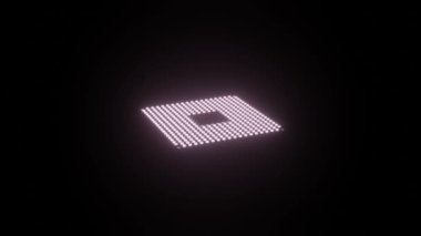 CPU. Modern processor. Abstract technology video footage.