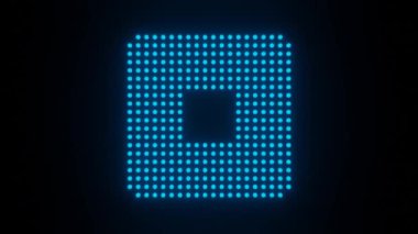 CPU. Modern processor. Abstract technology video footage.