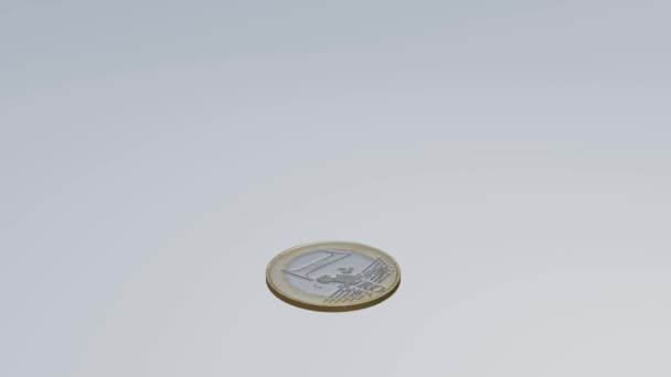 Заощаджувальна Концепція Купа Монет Бізнес Євро — стокове відео