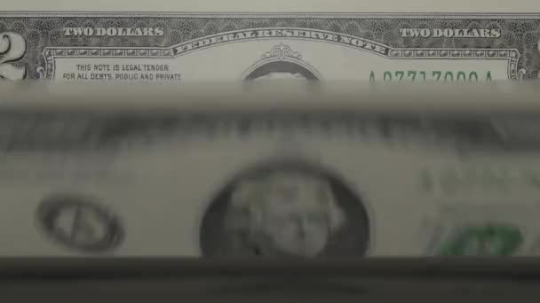 Dollar Money Composition Financial Background Many Banknotes Wads Money Business — Vídeo de Stock