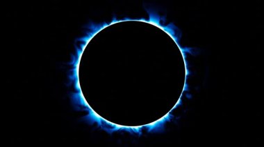 Dying sun animation. Abstract fantasy space object. Video footage suitable for music album cover.