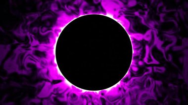 Dying sun animation. Abstract fantasy space object. Video footage suitable for music album cover.
