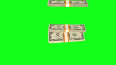 2 US dollar money composition. Financial background. Many banknotes and wads of money. Business or economy concept. Cash.