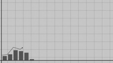 Stock price chart on the notebook page. Growth and decline dynamics. Creative financial concept. Investment background.