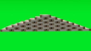 10 Indian rupees money composition. Financial background. Many banknotes and wads of money. Business or economy concept. Cash.