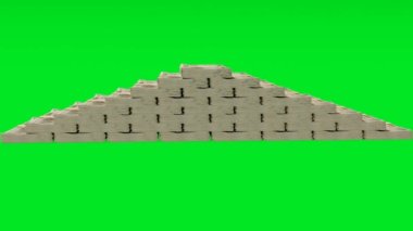 10000 Japanese yen money composition. Financial background. Many banknotes and wads of money. Business or economy concept. Cash.