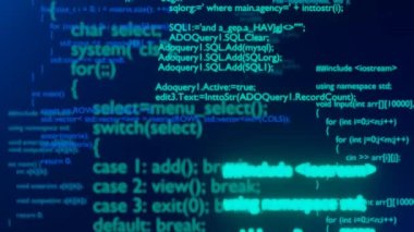 Programming code. Programming language strings. Programming concept. Coding Background