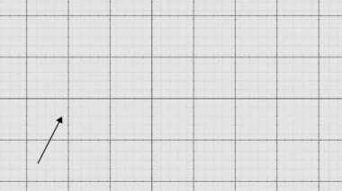 Stock price chart on the notebook page. Growth and decline dynamics. Creative financial concept. Investment background.