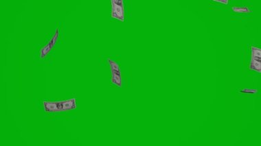 1 US dollar money composition. Financial background. Many banknotes and wads of money. Business or economy concept. Cash.