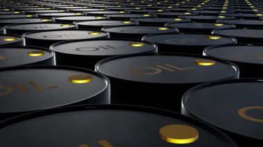 Many barrels of oil. Oil barrels. Fuel Petroleum