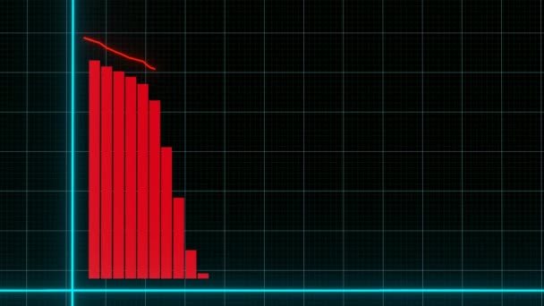 Анимационная Графика Фондового Рынка Таблица Цен Акций Финансовая Деловая Концепция — стоковое видео