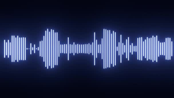 Хронологія Звукова Хвиля Запуск Звукової Доріжки — стокове відео