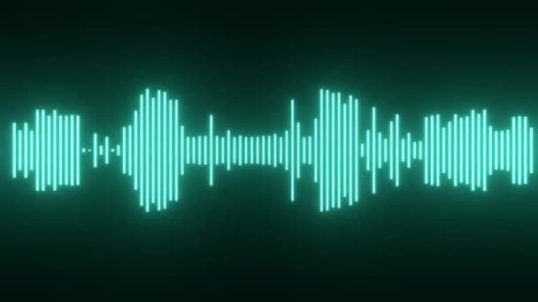 Timeline Sound Wave Running Audio Track — Stok video