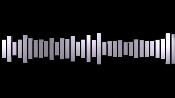 Timeline Sound Wave Running Audio Track — Stockvideo