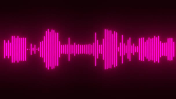 Timeline Sound Wave Running Audio Track — Vídeo de stock