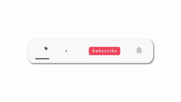 Subscribe Click Bell Animated Button Blogger Reminder Transparent Background Subscriber — 비디오