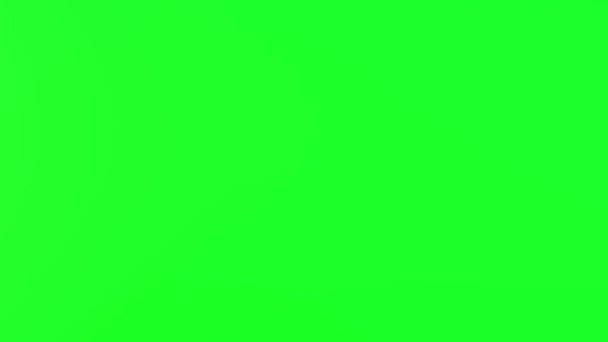 Літак Летить Фоні Хромакії Пасажирський Рейс Зелений Екран — стокове відео