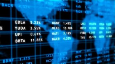 Financial concept. Share price. Market share. Global business background. Share index.