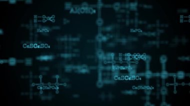 Chemical formulas. Chemistry. Scientific and educational concept Science