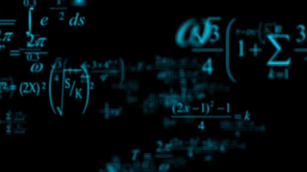 Mathematical Formulas Maths Scientific Educational Concept Science — Stock Video