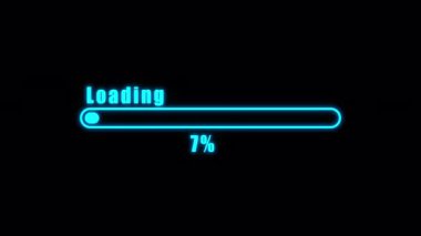 Loading scale. Video animation on transparent background. Video loading loop. Loading bar. Buffering circle. Loading progress bar indicator. Alpha channel.