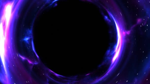 Mooie Zwarte Gat Animatie Een Ineenstorting Ruimte Kosmische Beelden Groot — Stockvideo